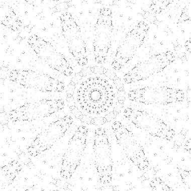 Süslü arka plan, siyah beyaz. Mandala deseni.