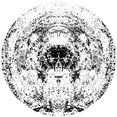 monokrom soyut yuvarlak pul grunge arkaplanı