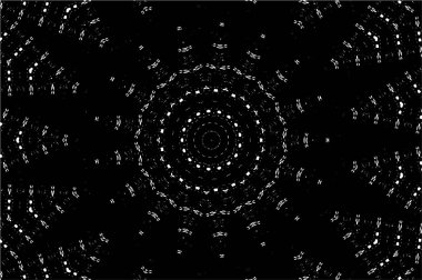 Kaleydoskopik desenli siyah ve beyaz dekoratif arkaplan