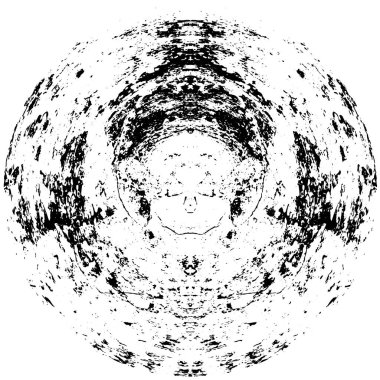 monokrom soyut yuvarlak pul grunge arkaplanı