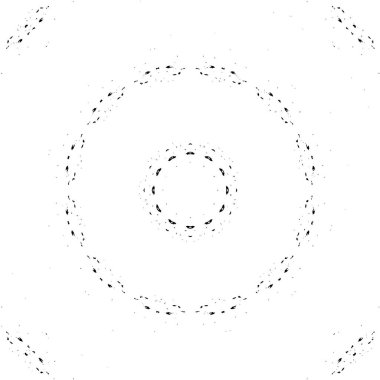 Süslü arka plan, siyah beyaz. Mandala deseni.