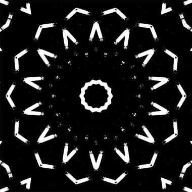 Kaleydoskopik desenli siyah beyaz yaratıcı arkaplan