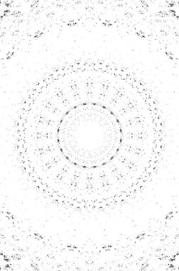 Siyah ve beyaz süslemeli arka plan. Mandala deseni.