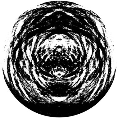 monokrom soyut yuvarlak pul grunge arkaplanı