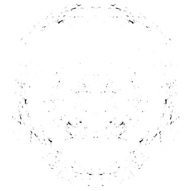 siyah ve beyaz yuvarlak soyut grunge yaratıcı desen