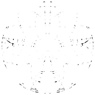 siyah ve beyaz yuvarlak soyut grunge yaratıcı desen