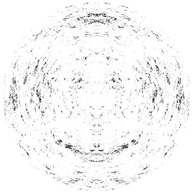 siyah ve beyaz yuvarlak soyut grunge yaratıcı desen