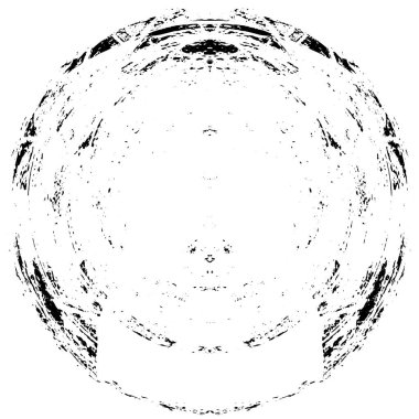 siyah beyaz yuvarlak soyut grunge yaratıcı desen