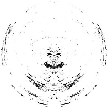 siyah beyaz yuvarlak soyut grunge yaratıcı desen