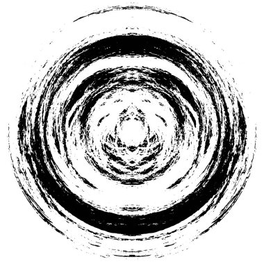 siyah beyaz yuvarlak soyut grunge yaratıcı desen