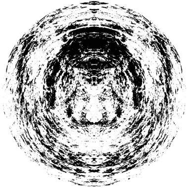 siyah beyaz yuvarlak soyut grunge yaratıcı desen