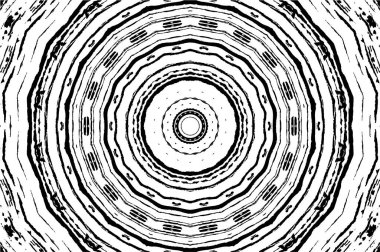 Siyah ve beyaz süslemeli arka plan. Mandala deseni.