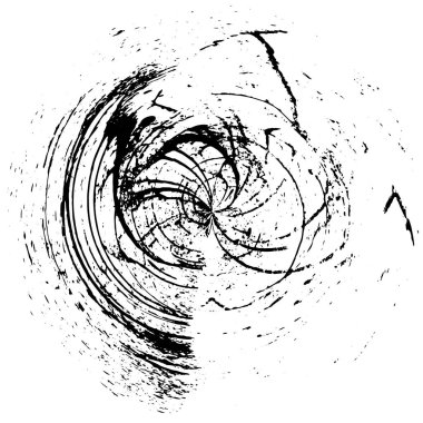 siyah ve beyaz yuvarlak soyut grunge yaratıcı desen