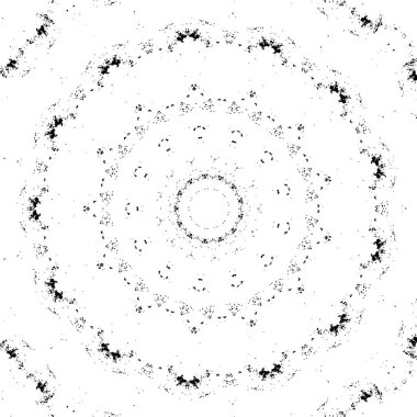 Süslü arka plan, siyah beyaz. Mandala deseni.
