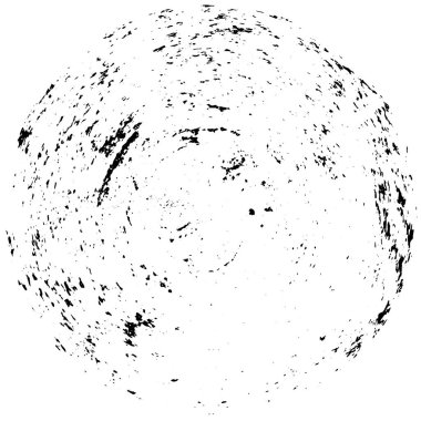 siyah ve beyaz yuvarlak soyut grunge yaratıcı desen