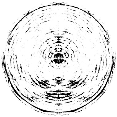 siyah ve beyaz yuvarlak soyut grunge yaratıcı desen