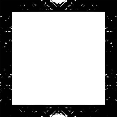 Soyut grunge çerçeve. Siyah ve beyaz arkaplan şablonu.