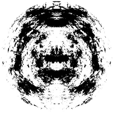 siyah ve beyaz yuvarlak soyut grunge yaratıcı desen