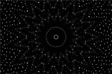 Siyah ve beyaz süslemeli arka plan. Mandala deseni.