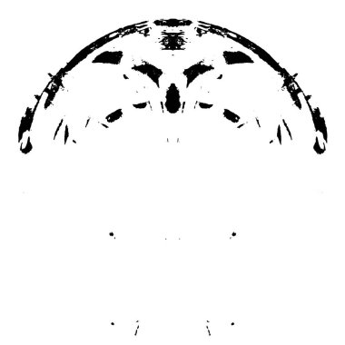 monokrom soyut yuvarlak pul grunge arkaplanı