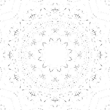 Siyah ve beyaz süslemeli arka plan. Mandala deseni.