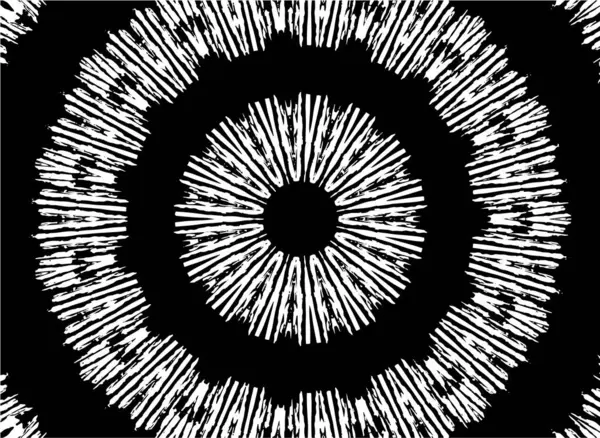 Fond Kaléidoscopique Ornemental Noir Blanc — Image vectorielle