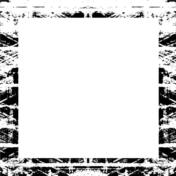 Cornice Grunge Astratta Modello Sfondo Bianco Nero — Vettoriale Stock