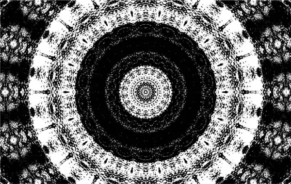 Kaleydoskopik desenli siyah ve beyaz süs arkaplanı