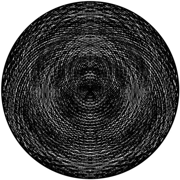 Чорно Білий Круглий Штамп Гранжевий Фон — стоковий вектор