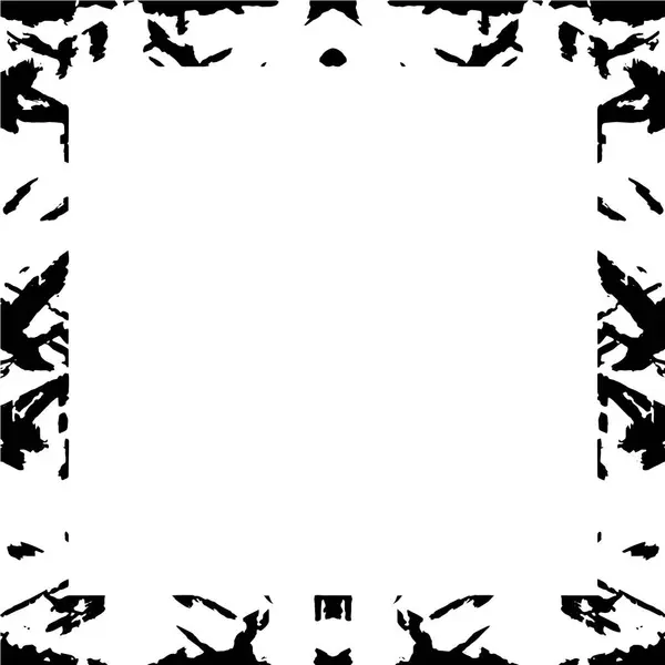 抽象的なグラウンジフレーム 黒と白の背景テンプレート — ストックベクタ