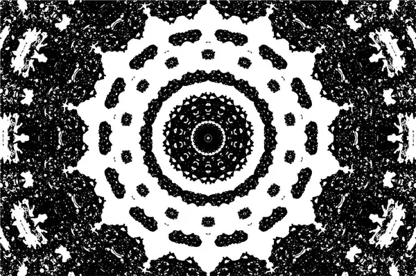 Kaleydoskopik desenli siyah ve beyaz dekoratif arkaplan