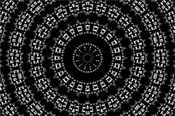 Kaleydoskopik desenli siyah ve beyaz dekoratif arkaplan