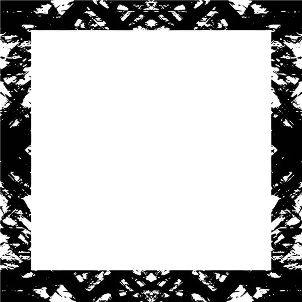 Abstrakter Grunge Rahmen Schwarz Weiße Hintergrundvorlage — Stockvektor
