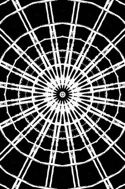 Siyah ve beyaz süslemeli arka plan. Mandala deseni.