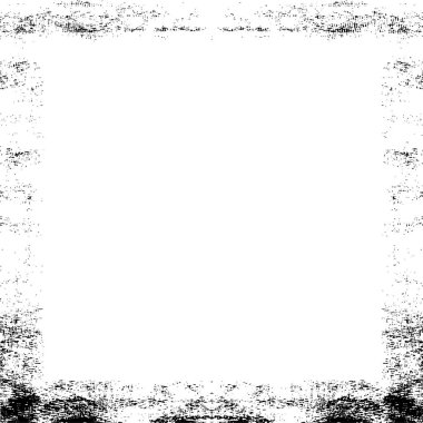 Soyut grunge çerçeve. Siyah ve beyaz arkaplan şablonu.