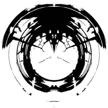 monokrom soyut yuvarlak pul grunge arkaplanı