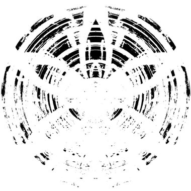 monokrom soyut yuvarlak pul grunge arkaplanı