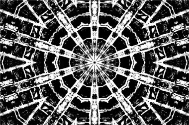 Kaleydoskopik desenli tek renkli süslemeli arkaplan