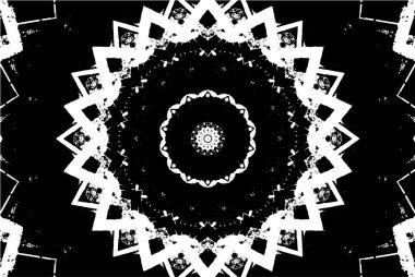 Kaleydoskopik desenli tek renkli süslemeli arkaplan