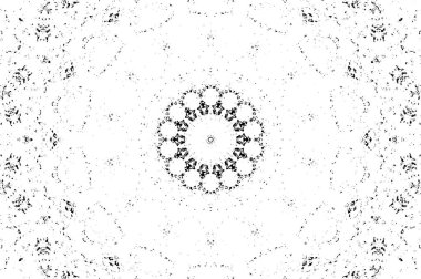 Kaleydoskopik desenli tek renkli süslemeli arkaplan