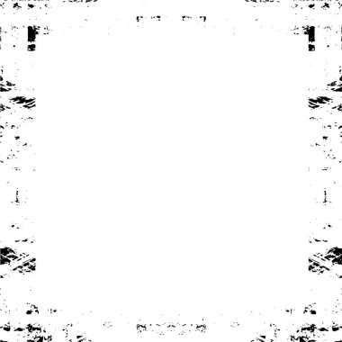 Soyut grunge çerçeve. Siyah ve beyaz arkaplan şablonu.