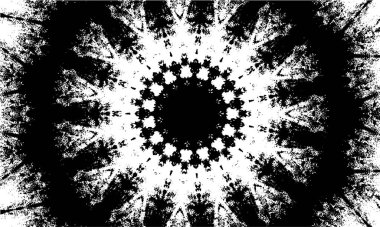 Süslü kaleydoskopik tek renkli arkaplan