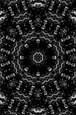 Tertemiz siyah beyaz mozaiğin vektör çizimi