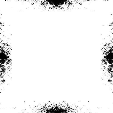 Soyut grunge çerçeve. Siyah ve beyaz arkaplan şablonu.