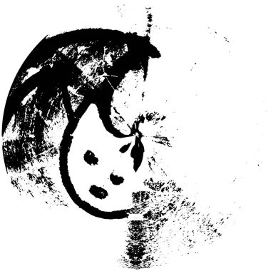 achromatic soyut yuvarlak şekil pulu grunge arkaplan