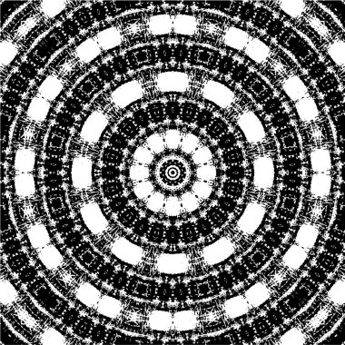 Tertemiz siyah beyaz mozaiğin vektör çizimi