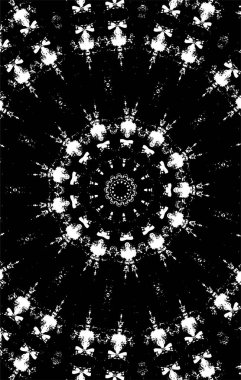 Tertemiz siyah beyaz mozaiğin vektör çizimi