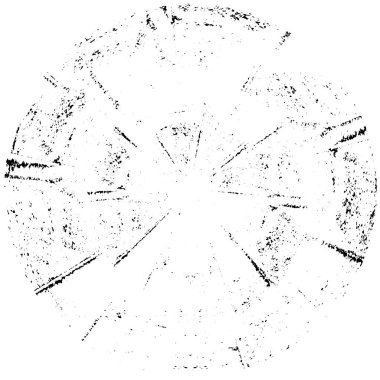 siyah ve beyaz soyut yuvarlak şekilli pul grunge arkaplanı