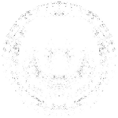 siyah ve beyaz soyut yuvarlak şekilli pul grunge arkaplanı