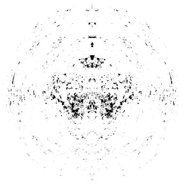 Mürekkep grunge daire çerçevesi, vektör illüstrasyonu